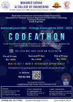Codeathon 2023 Intensive Coding Competition Poster